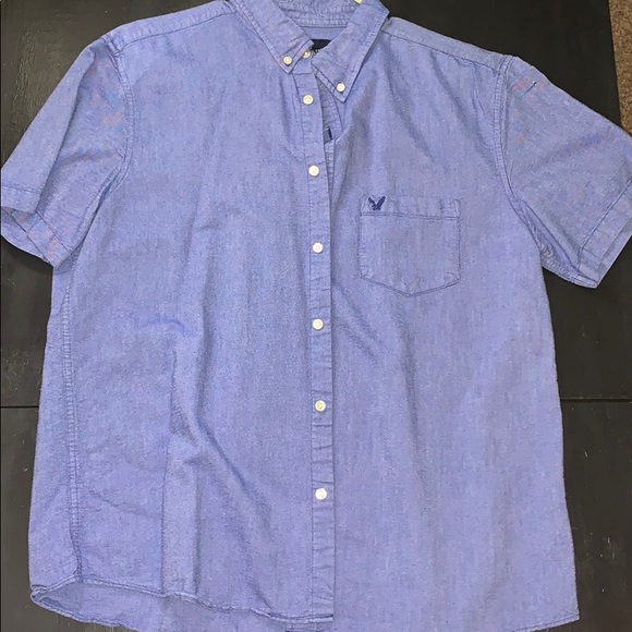 American Eagle Blue Shirt - Picture 1 of 2